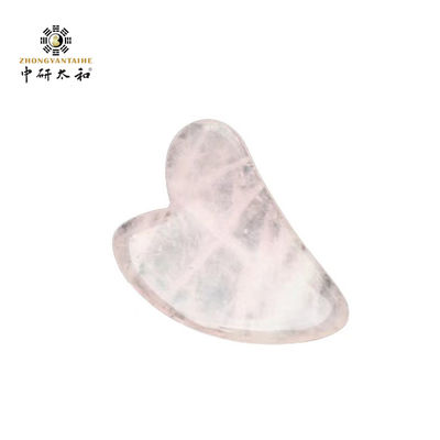Narzędzie do masażu w kształcie serca Skrobanie z różowego kwarcu Różowy Jade Stone