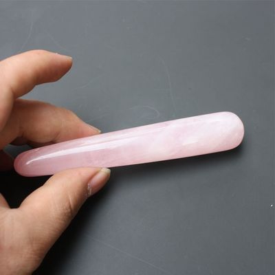 jakość  Acupuncture Pink Crystal Massage Stick Quartz Beauty Body Relaxation fabryka