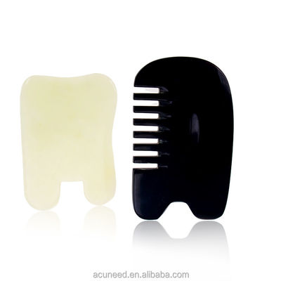 jakość  Class II Buffalo Horn Jade Guasha Tools Set with oil Massage fabryka