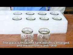 Chiński zestaw próżniowy z szkła przezroczystego na twarz i ciało